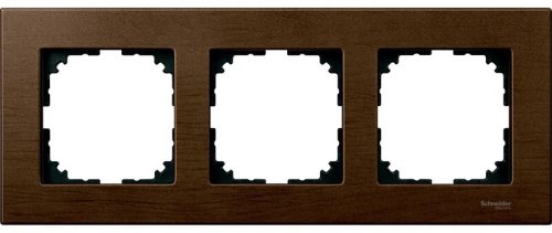Рамка универсальная Schneider Electric Merten M-Elegance 3-м. дерево орех  картинка